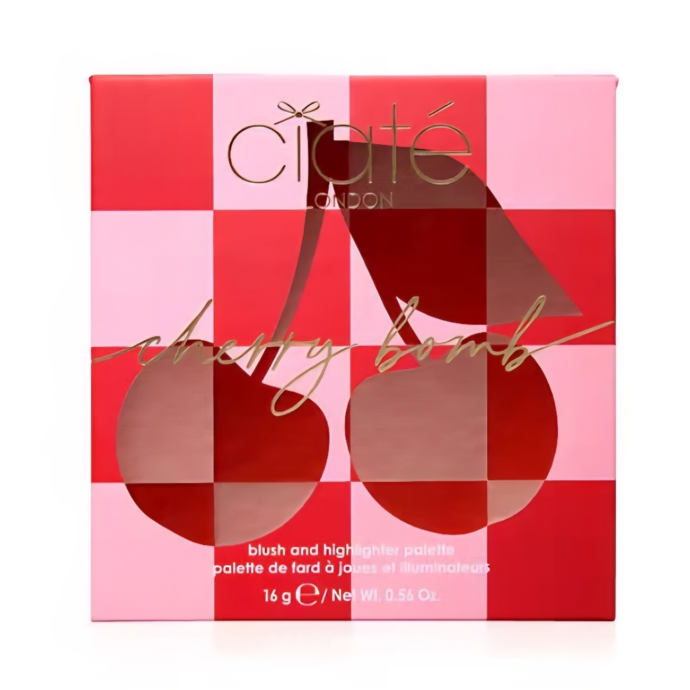NIB CIATÉ LONDON Cherry Bomb Blush and Highlighter Palette - Picture 3 of 5